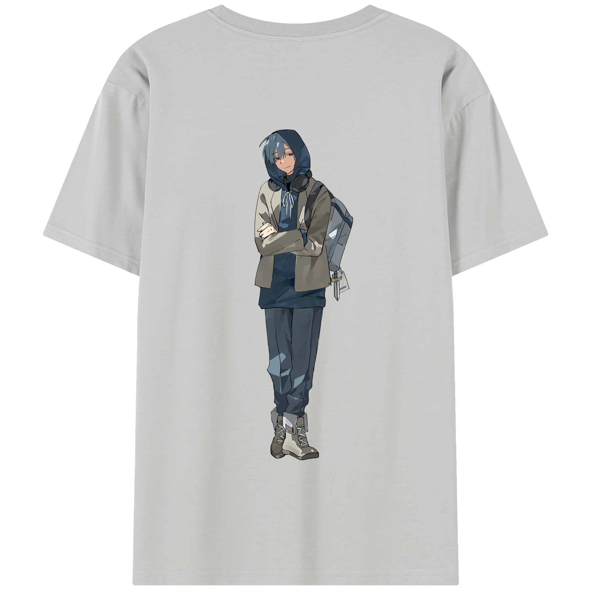 （画像用） 葬送のフリーレン Frieren 綿100％半袖Tシャツ（背面プリント）