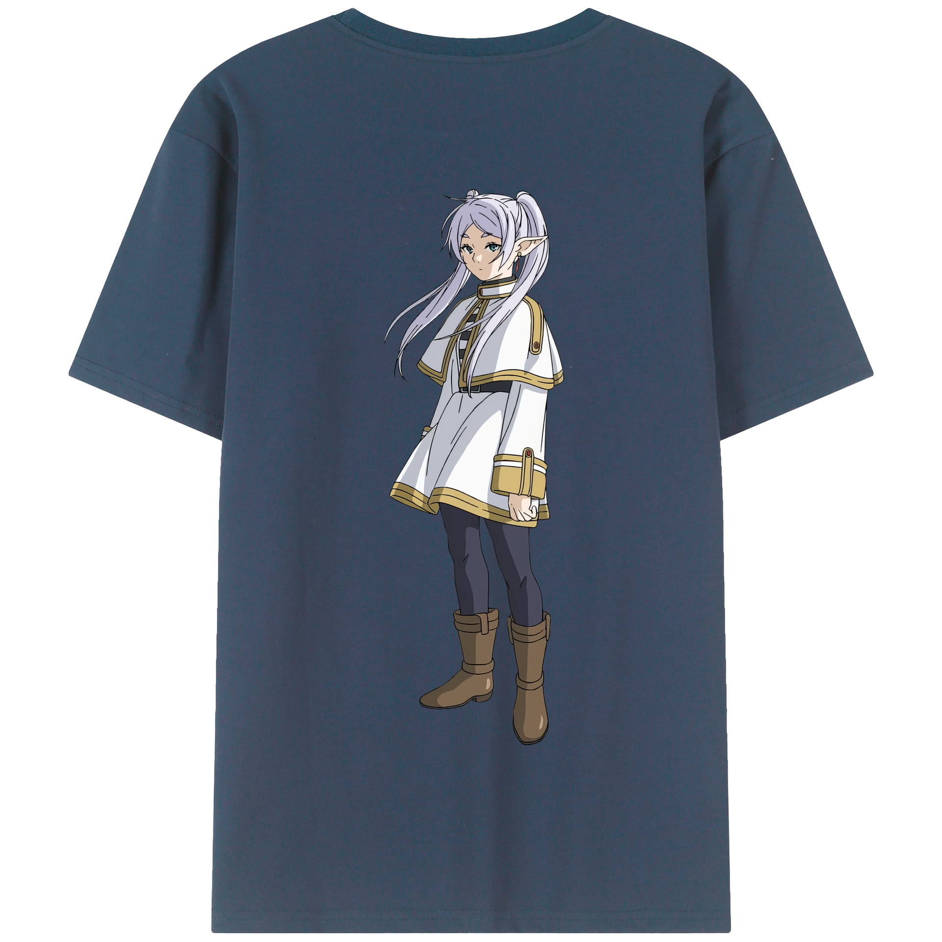 （画像用） 葬送のフリーレン Frieren 綿100％半袖Tシャツ（背面プリント）