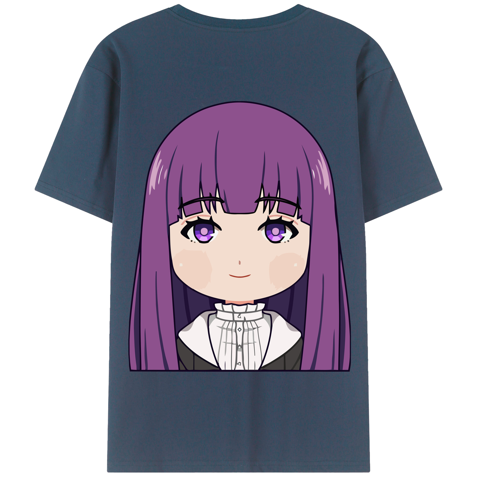 （画像用） 葬送のフリーレン Frieren 綿100％半袖Tシャツ（背面プリント）