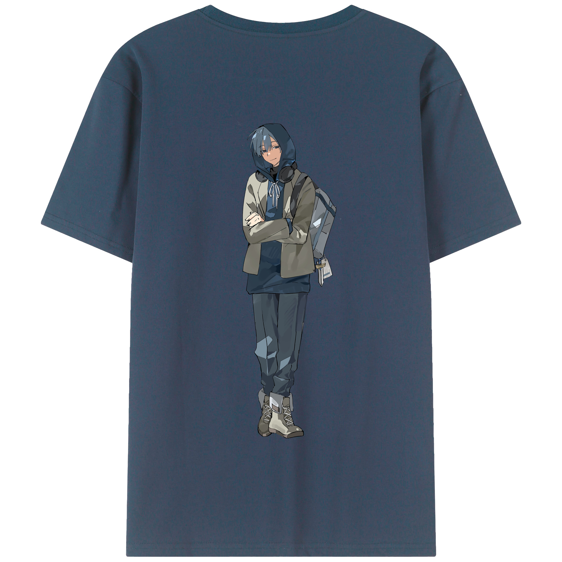 （画像用） 葬送のフリーレン Frieren 綿100％半袖Tシャツ（背面プリント）