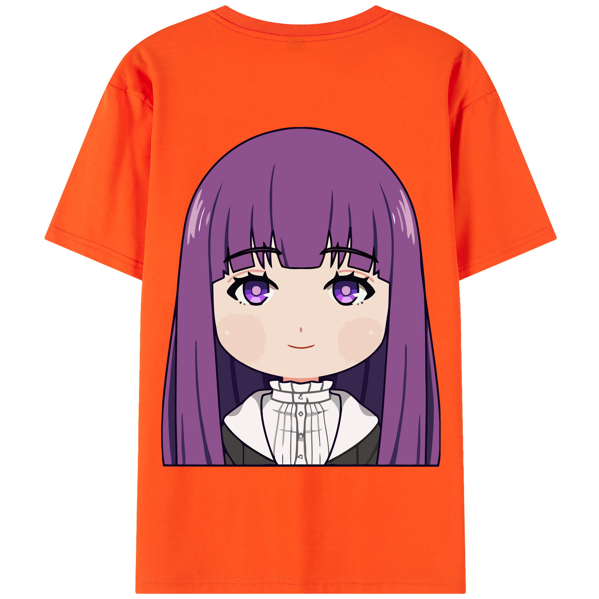 （画像用） 葬送のフリーレン Frieren 綿100％半袖Tシャツ（背面プリント）