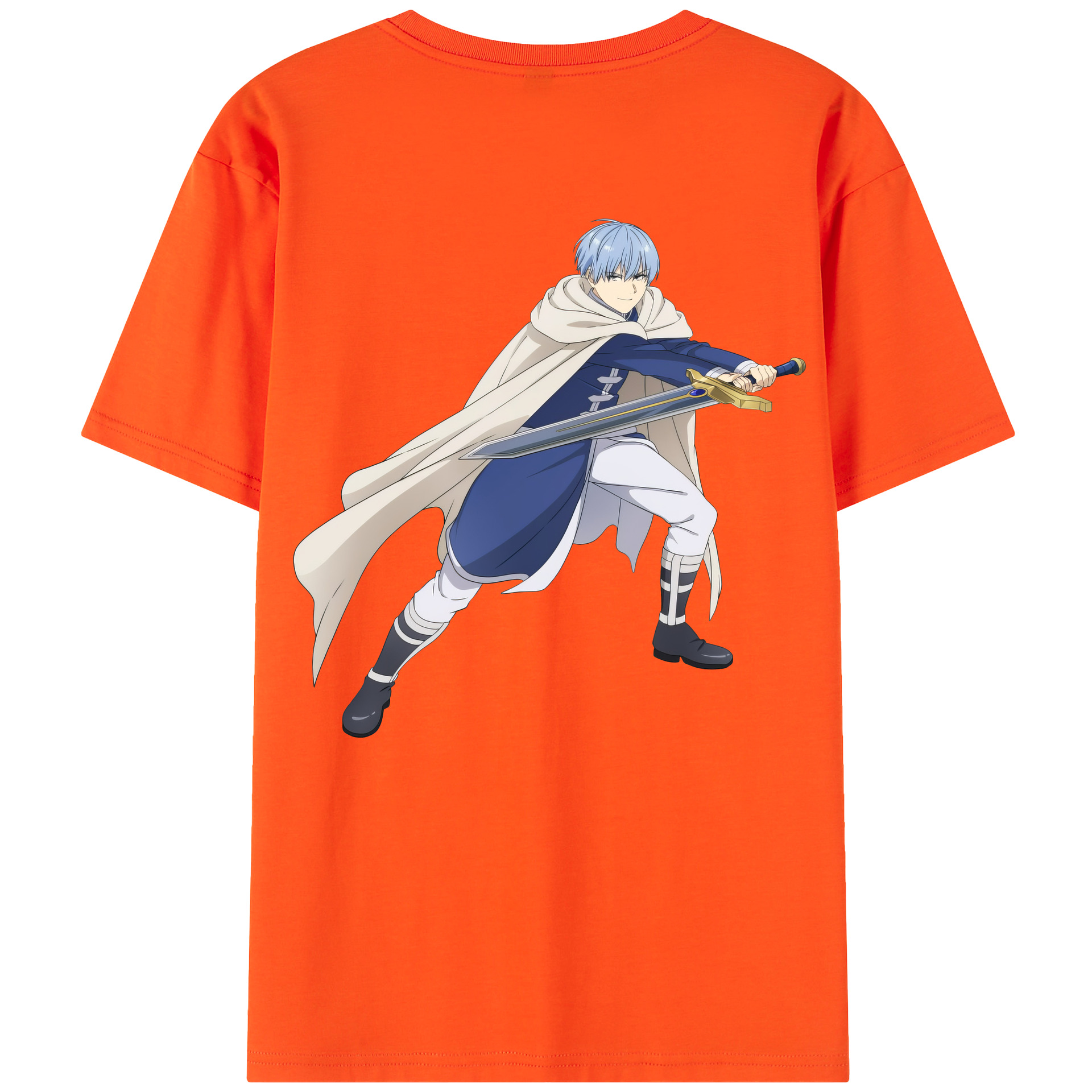 （画像用） 葬送のフリーレン Frieren 綿100％半袖Tシャツ（背面プリント）