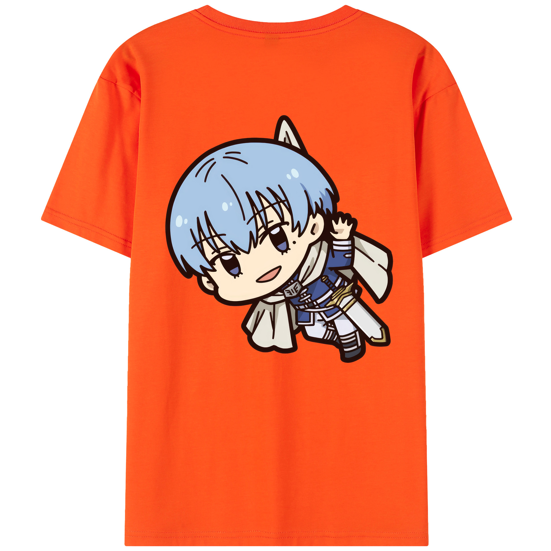 （画像用） 葬送のフリーレン Frieren 綿100％半袖Tシャツ（背面プリント）