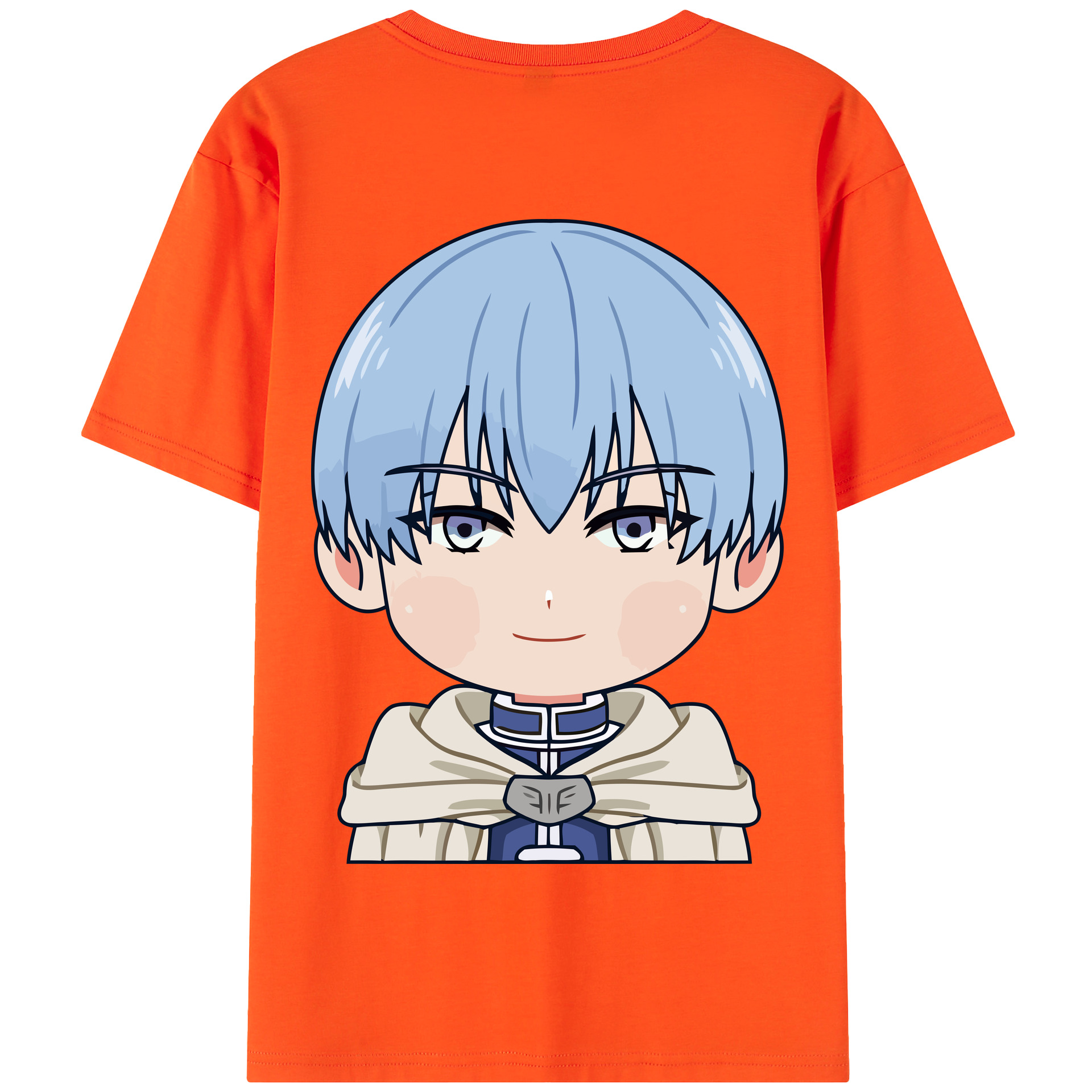 （画像用） 葬送のフリーレン Frieren 綿100％半袖Tシャツ（背面プリント）