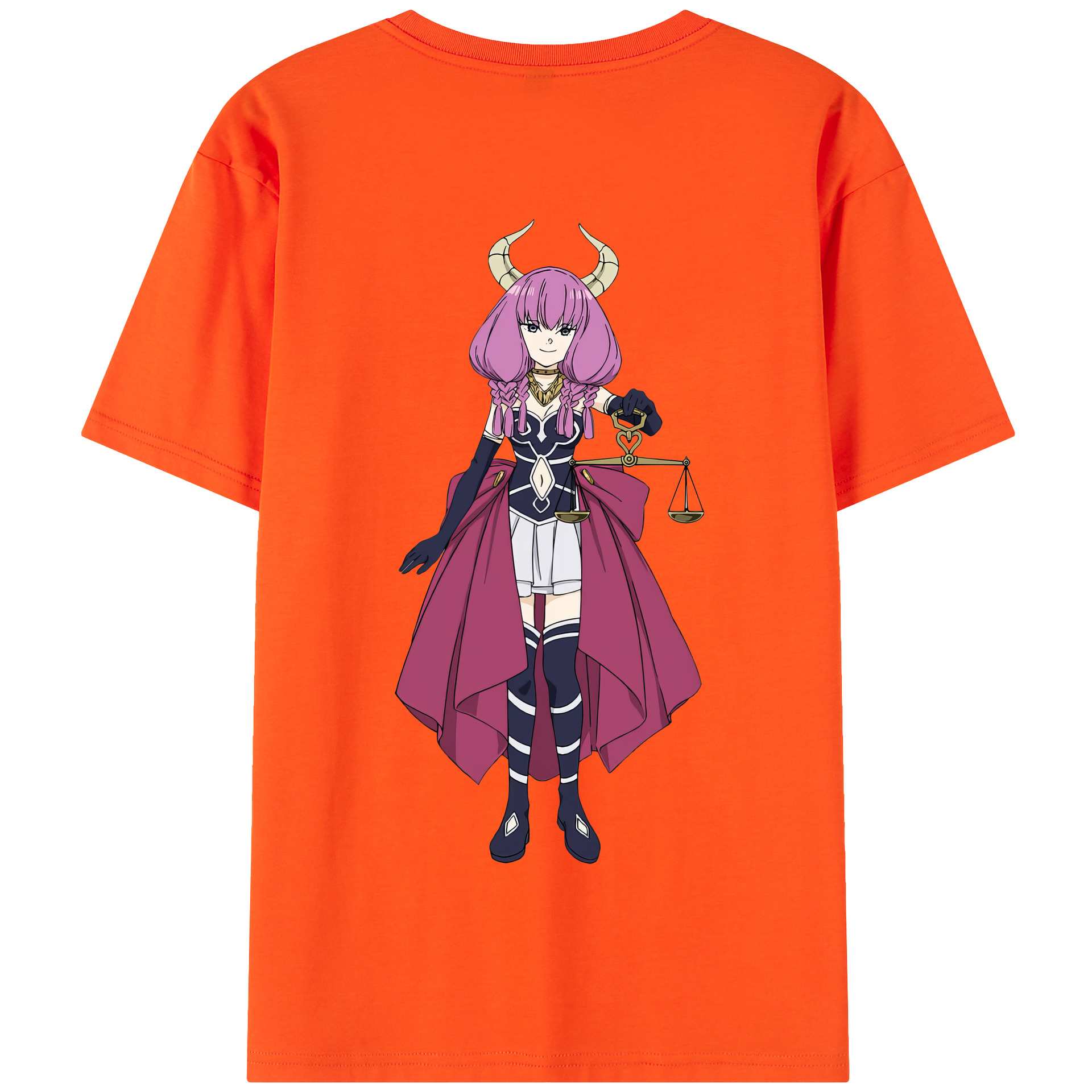 （画像用） 葬送のフリーレン Frieren 綿100％半袖Tシャツ（背面プリント）