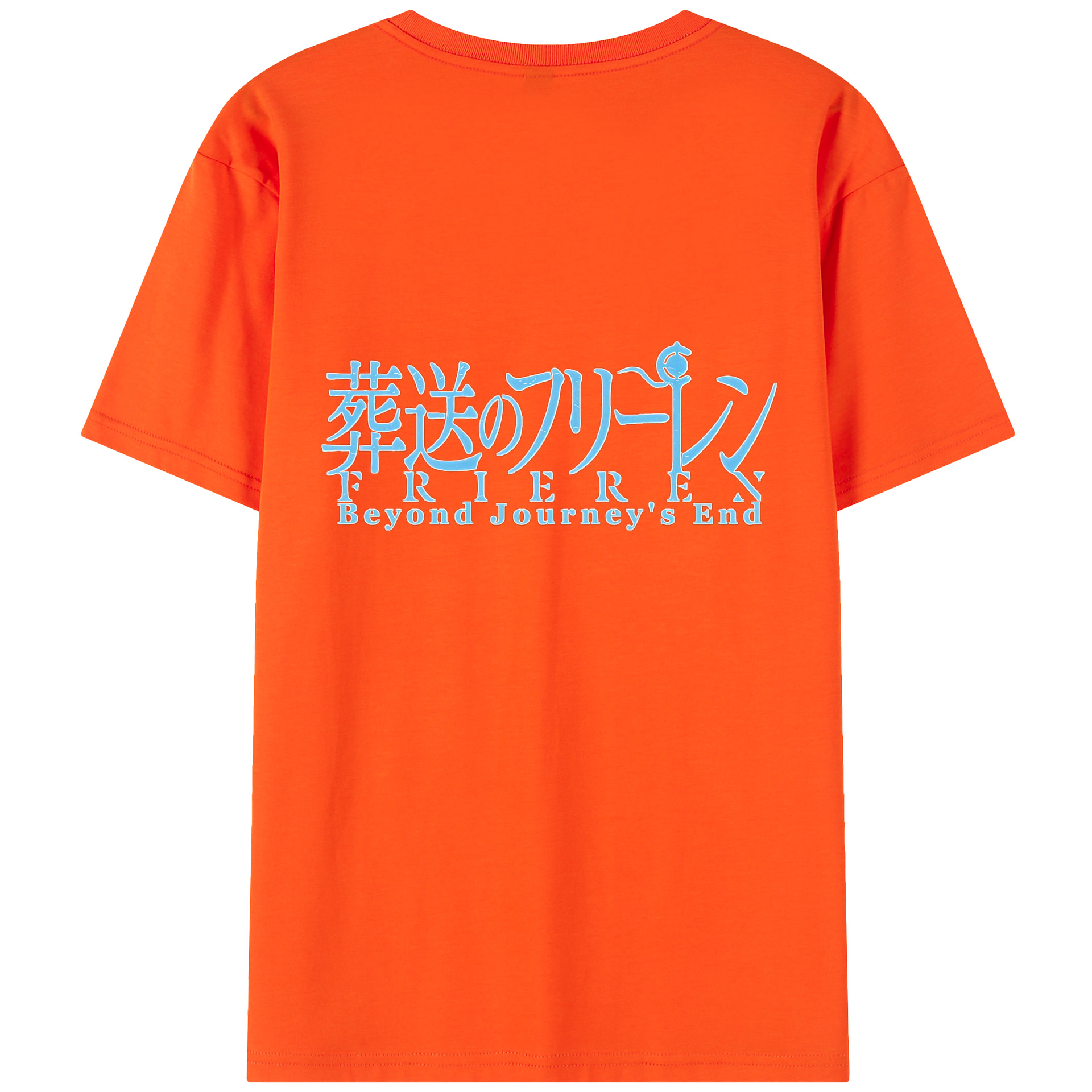 （画像用） 葬送のフリーレン Frieren 綿100％半袖Tシャツ（背面プリント）