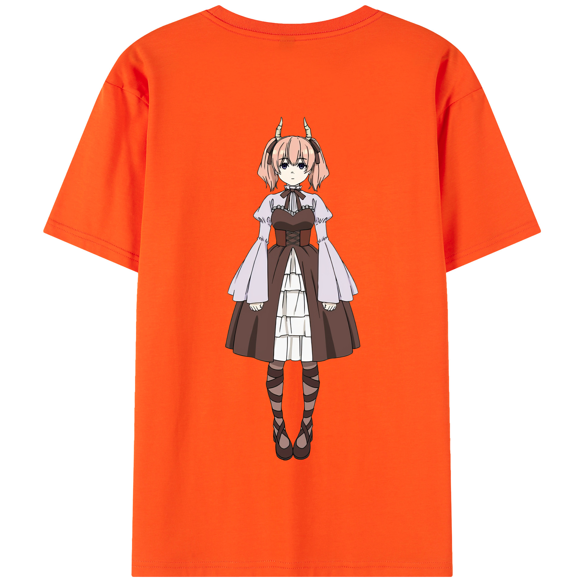 （画像用） 葬送のフリーレン Frieren 綿100％半袖Tシャツ（背面プリント）