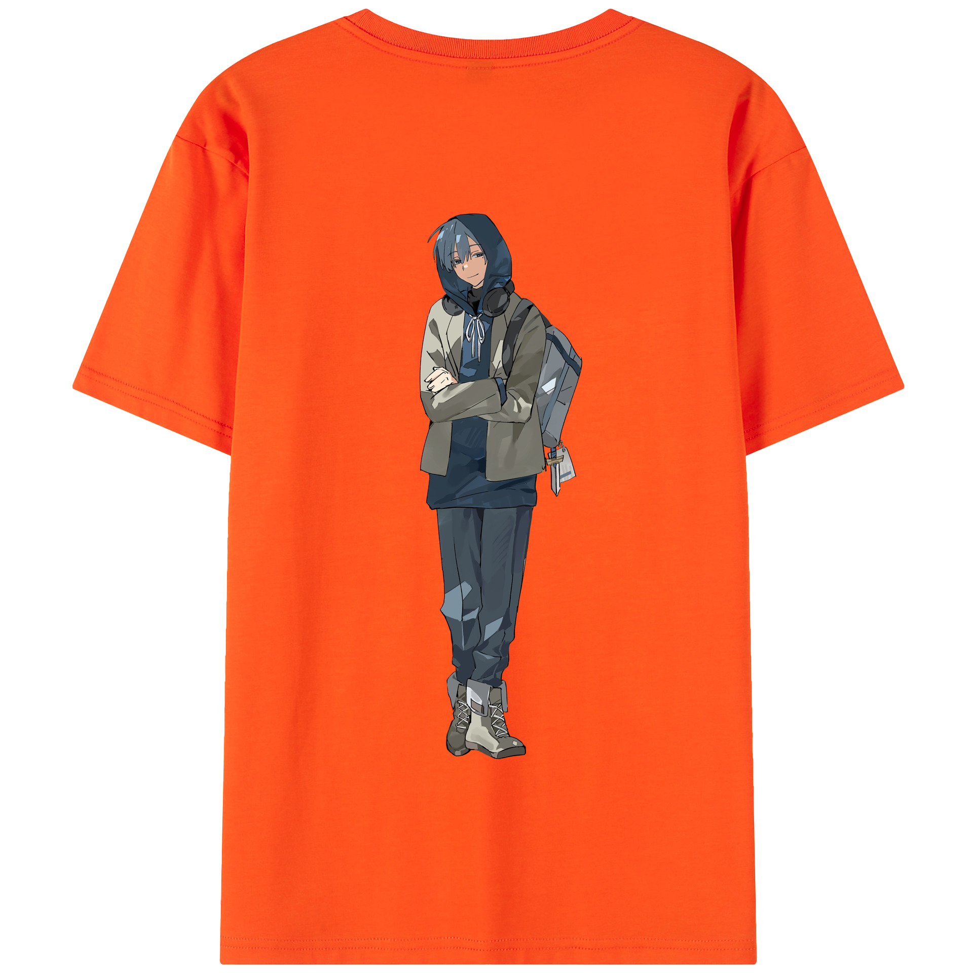 （画像用） 葬送のフリーレン Frieren 綿100％半袖Tシャツ（背面プリント）