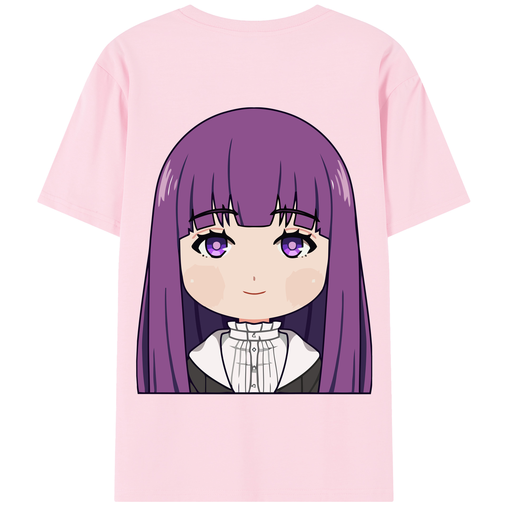 （画像用） 葬送のフリーレン Frieren 綿100％半袖Tシャツ（背面プリント）