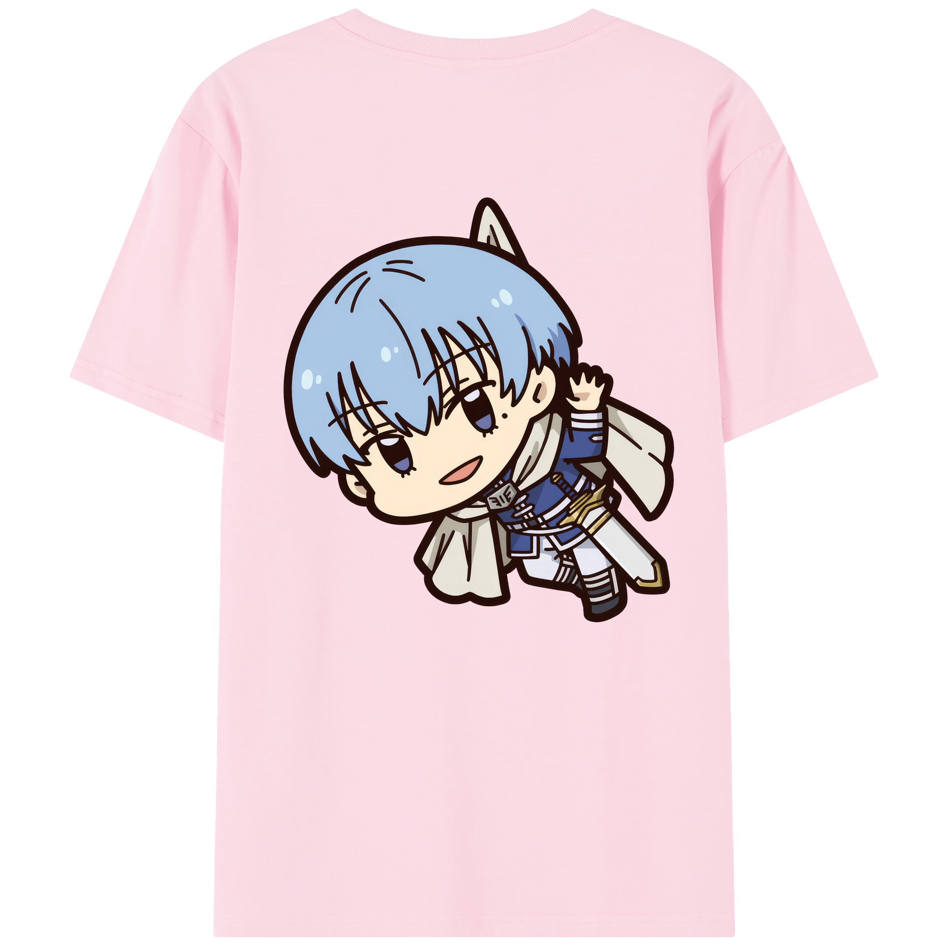 （画像用） 葬送のフリーレン Frieren 綿100％半袖Tシャツ（背面プリント）