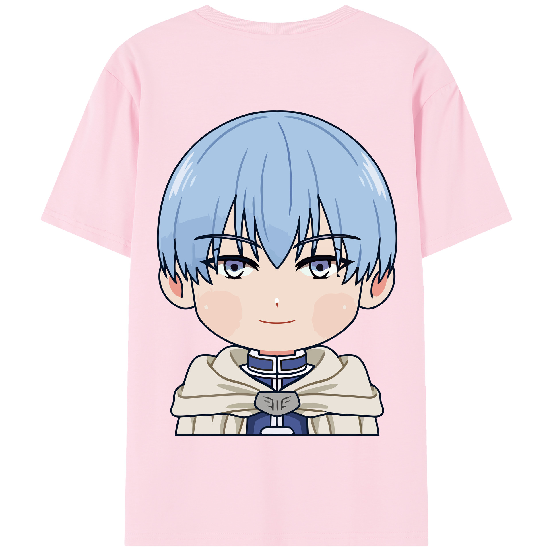 （画像用） 葬送のフリーレン Frieren 綿100％半袖Tシャツ（背面プリント）