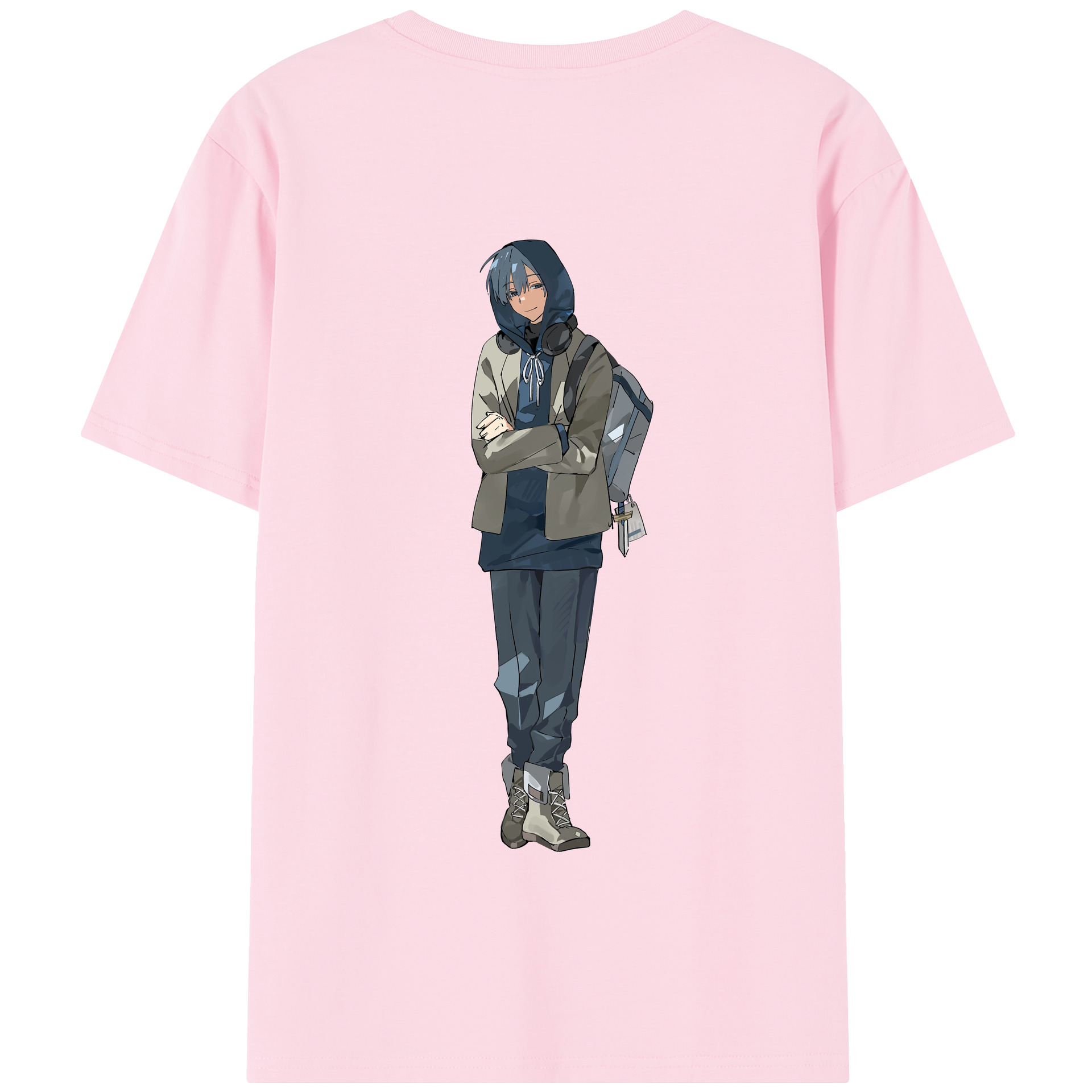 （画像用） 葬送のフリーレン Frieren 綿100％半袖Tシャツ（背面プリント）