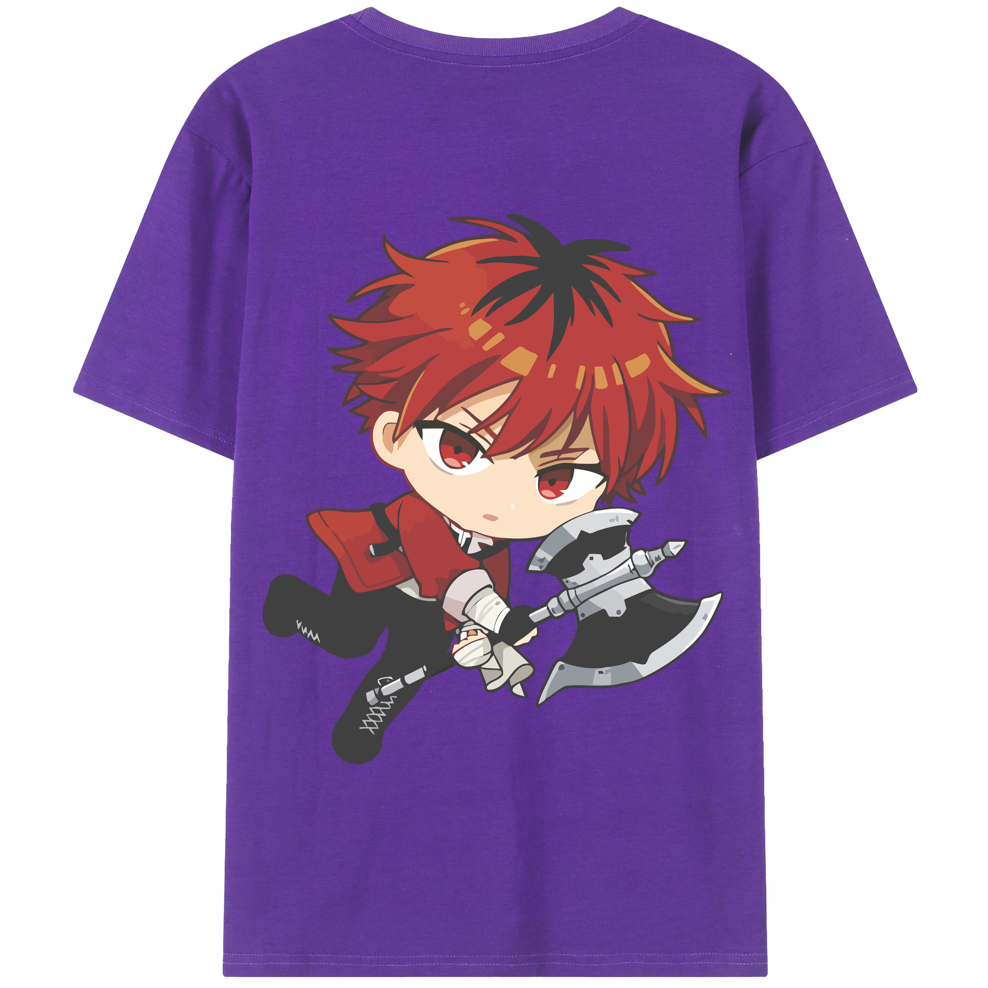 （画像用） 葬送のフリーレン Frieren 綿100％半袖Tシャツ（背面プリント）