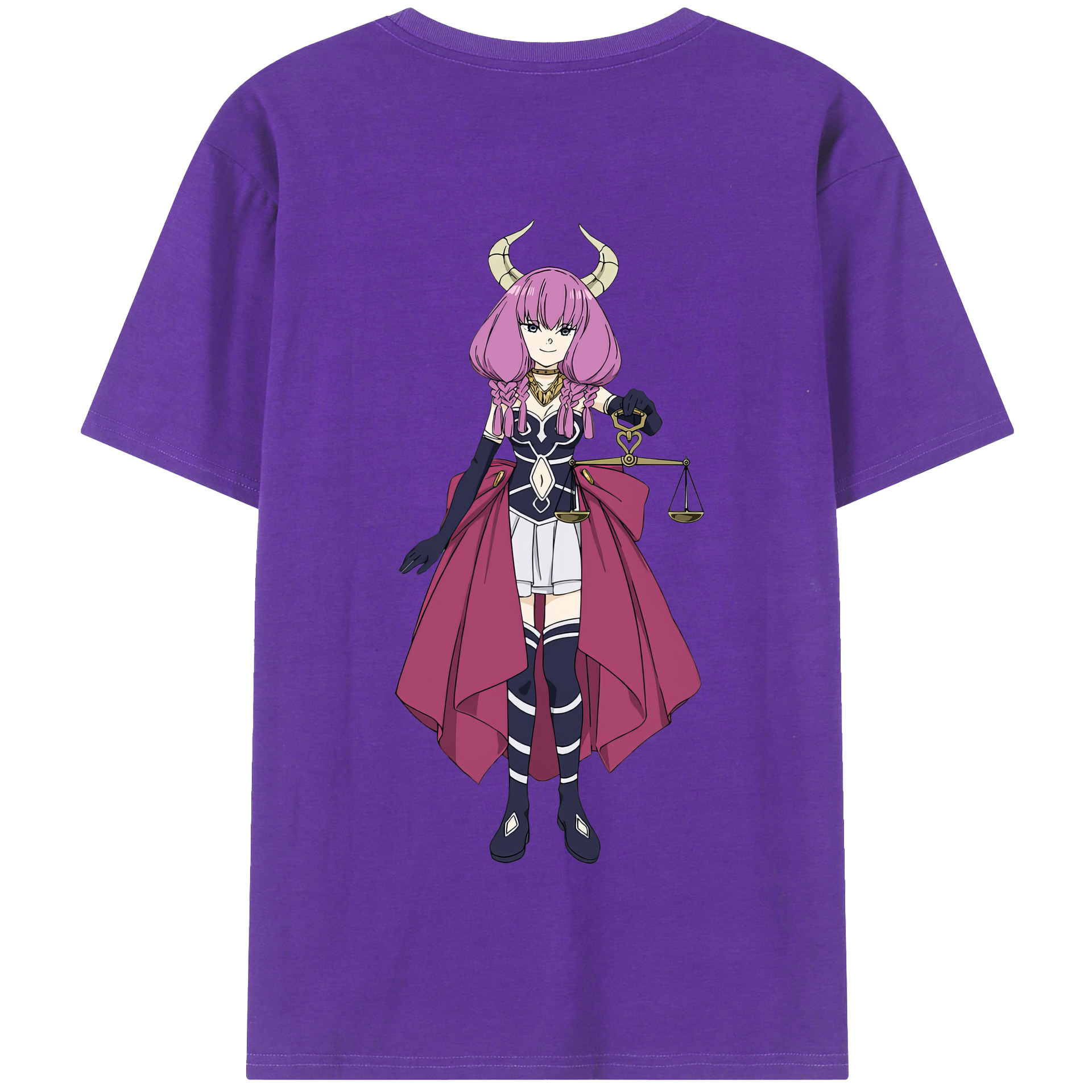 （画像用） 葬送のフリーレン Frieren 綿100％半袖Tシャツ（背面プリント）