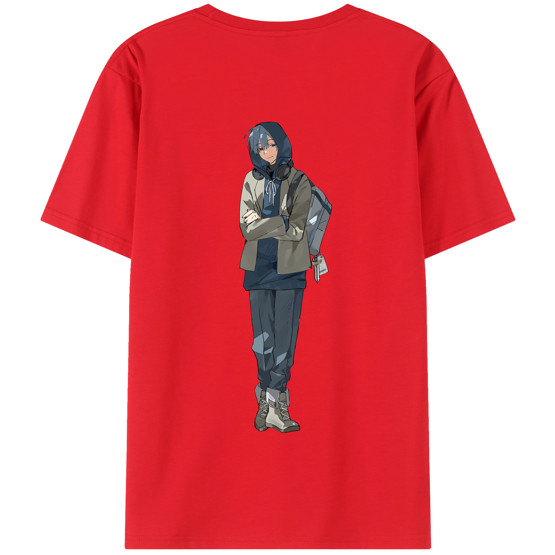 （画像用） 葬送のフリーレン Frieren 綿100％半袖Tシャツ（背面プリント）