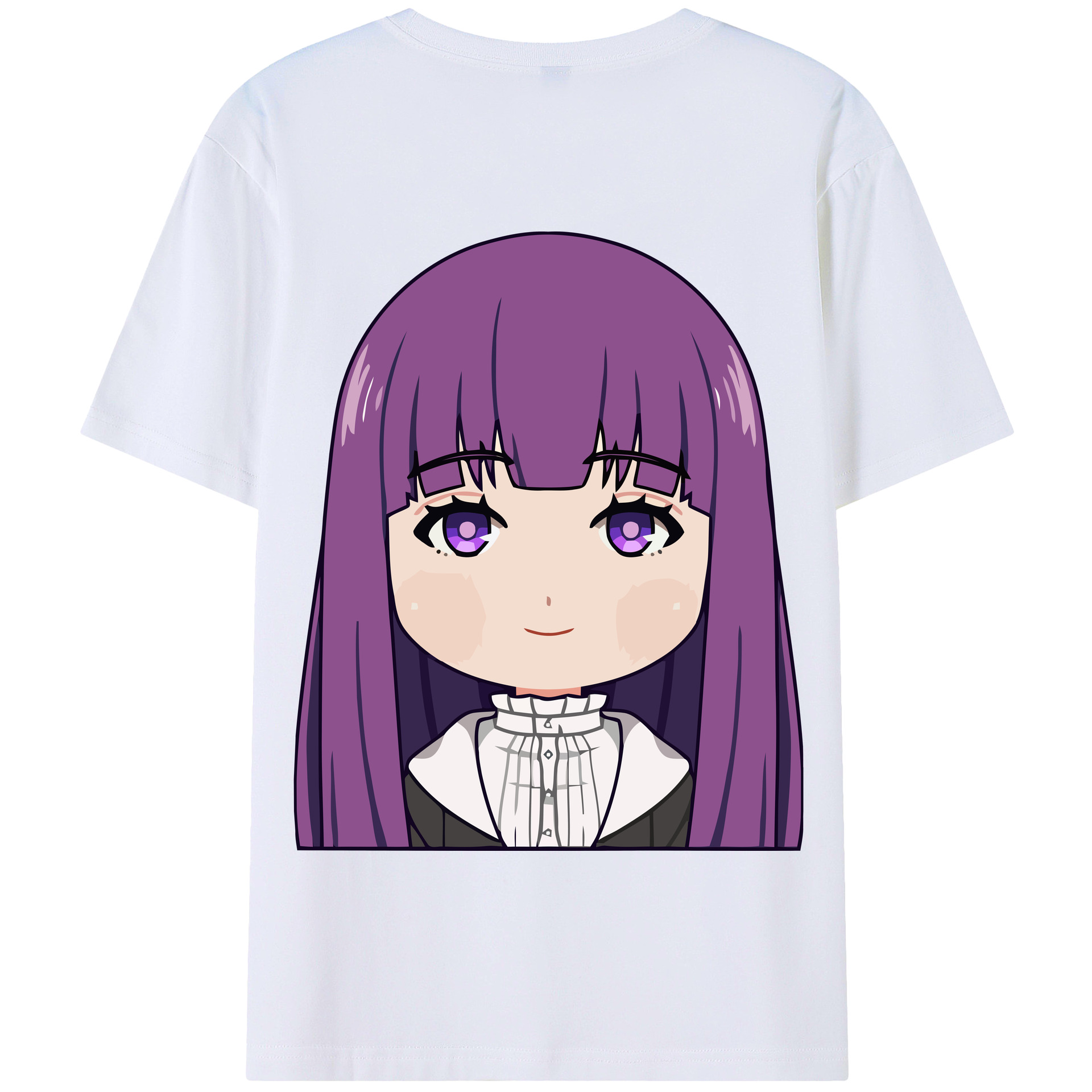 （画像用） 葬送のフリーレン Frieren 綿100％半袖Tシャツ（背面プリント）
