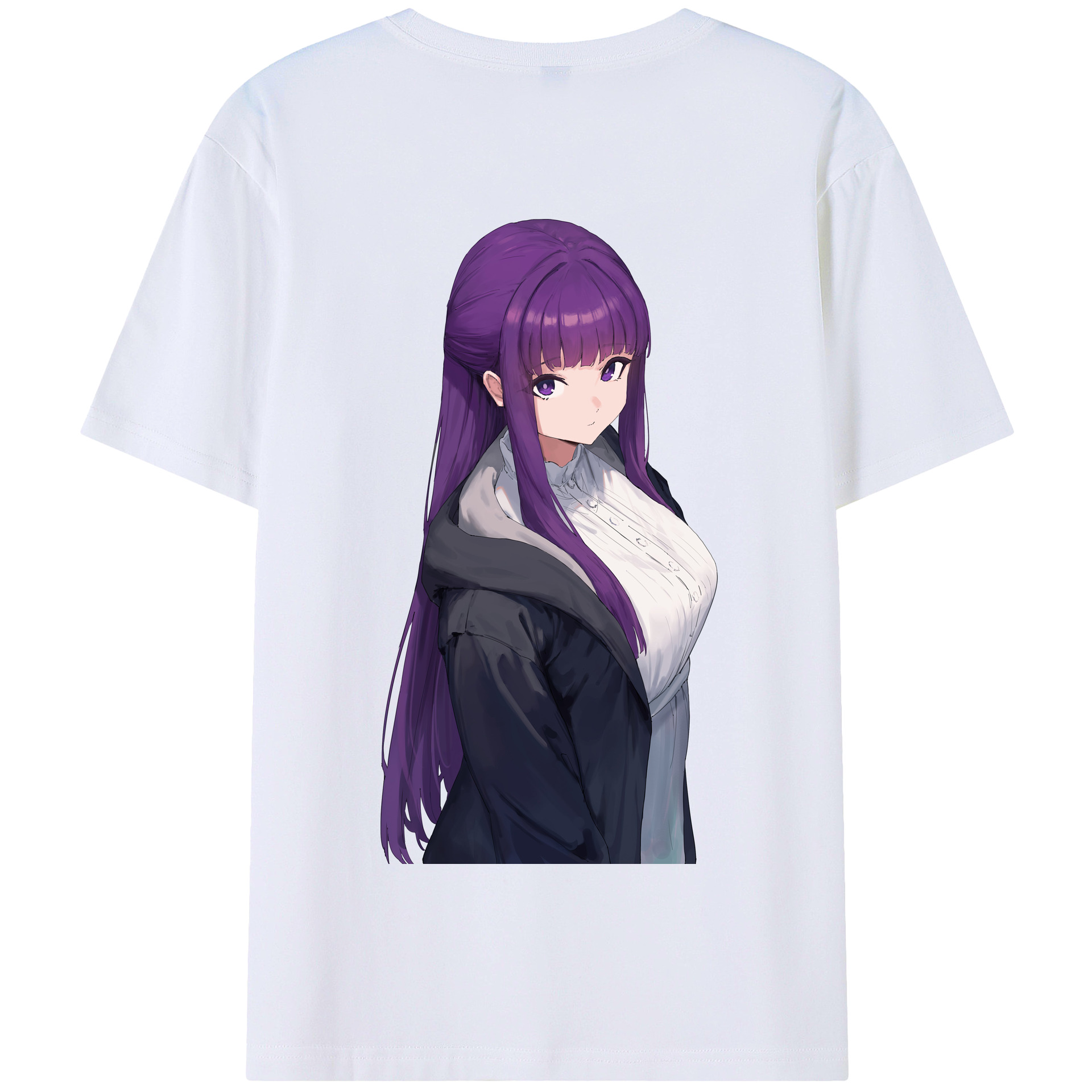 （画像用） 葬送のフリーレン Frieren 綿100％半袖Tシャツ（背面プリント）