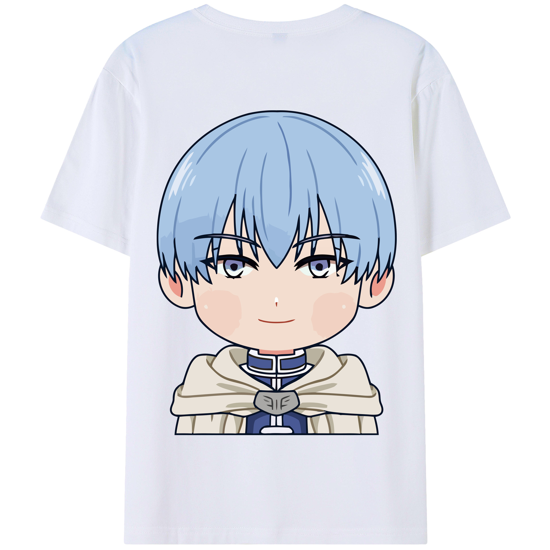 （画像用） 葬送のフリーレン Frieren 綿100％半袖Tシャツ（背面プリント）