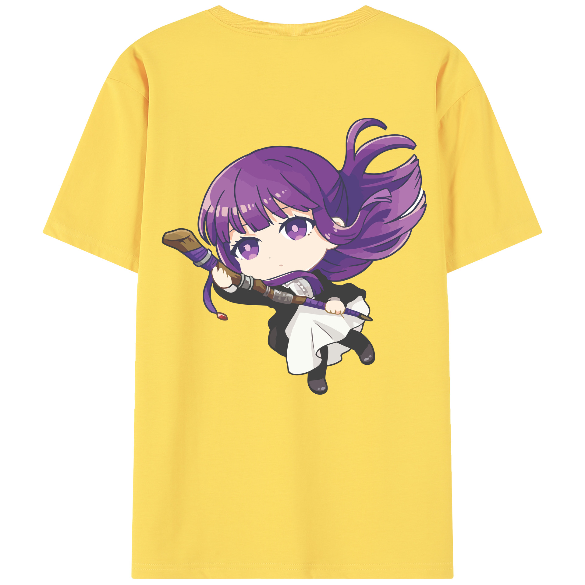 （画像用） 葬送のフリーレン Frieren 綿100％半袖Tシャツ（背面プリント）