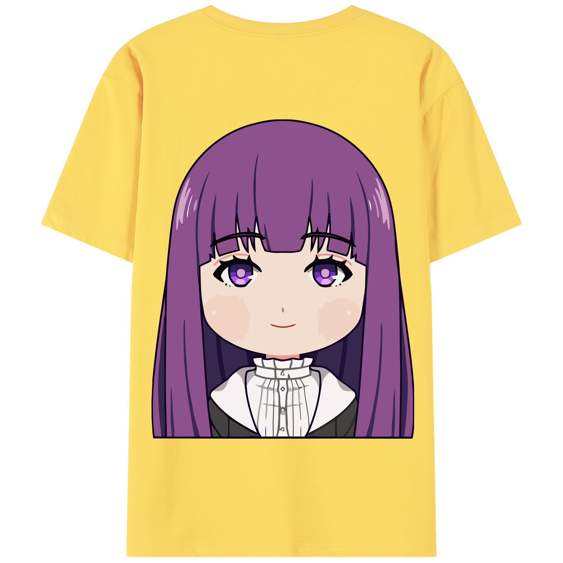 （画像用） 葬送のフリーレン Frieren 綿100％半袖Tシャツ（背面プリント）