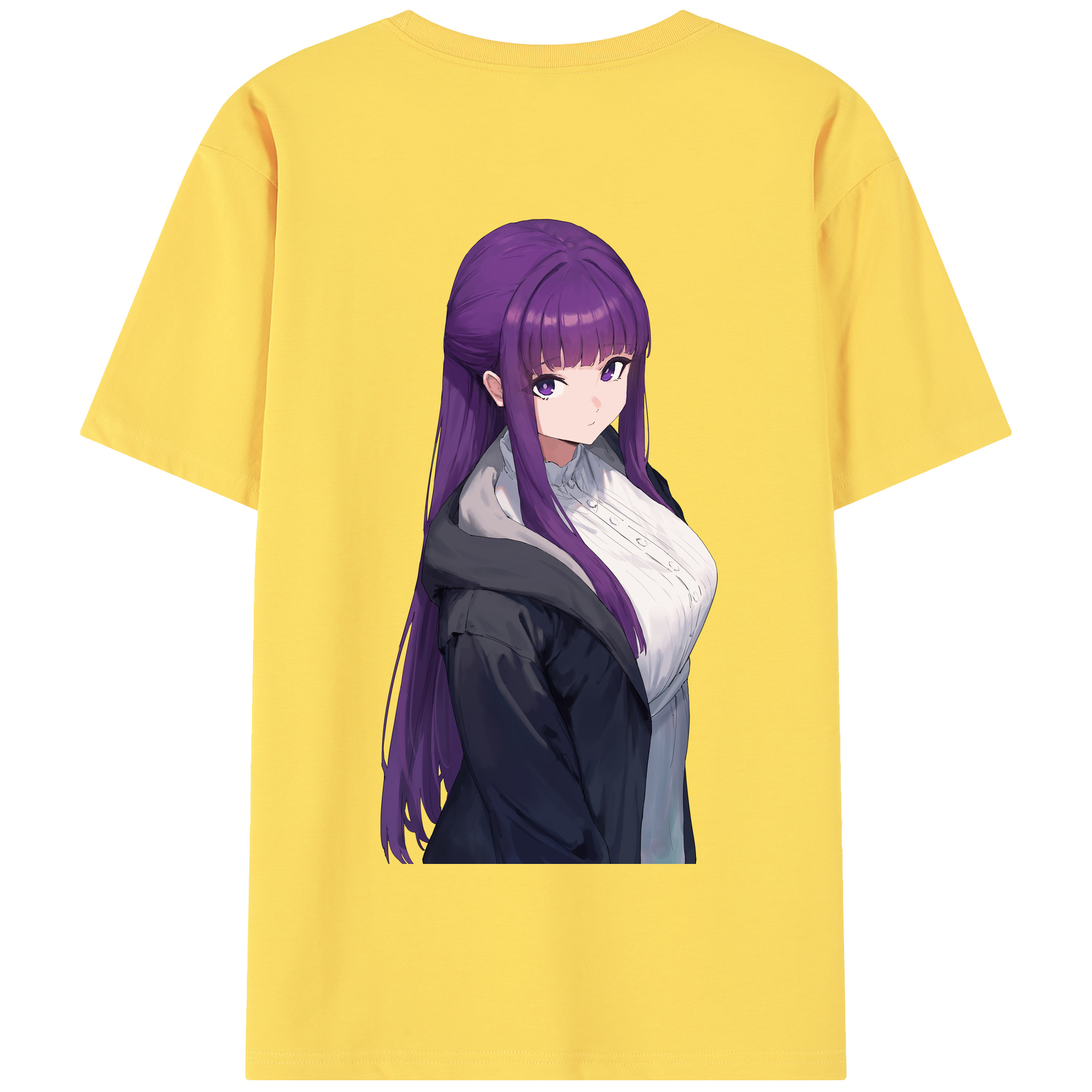 （画像用） 葬送のフリーレン Frieren 綿100％半袖Tシャツ（背面プリント）