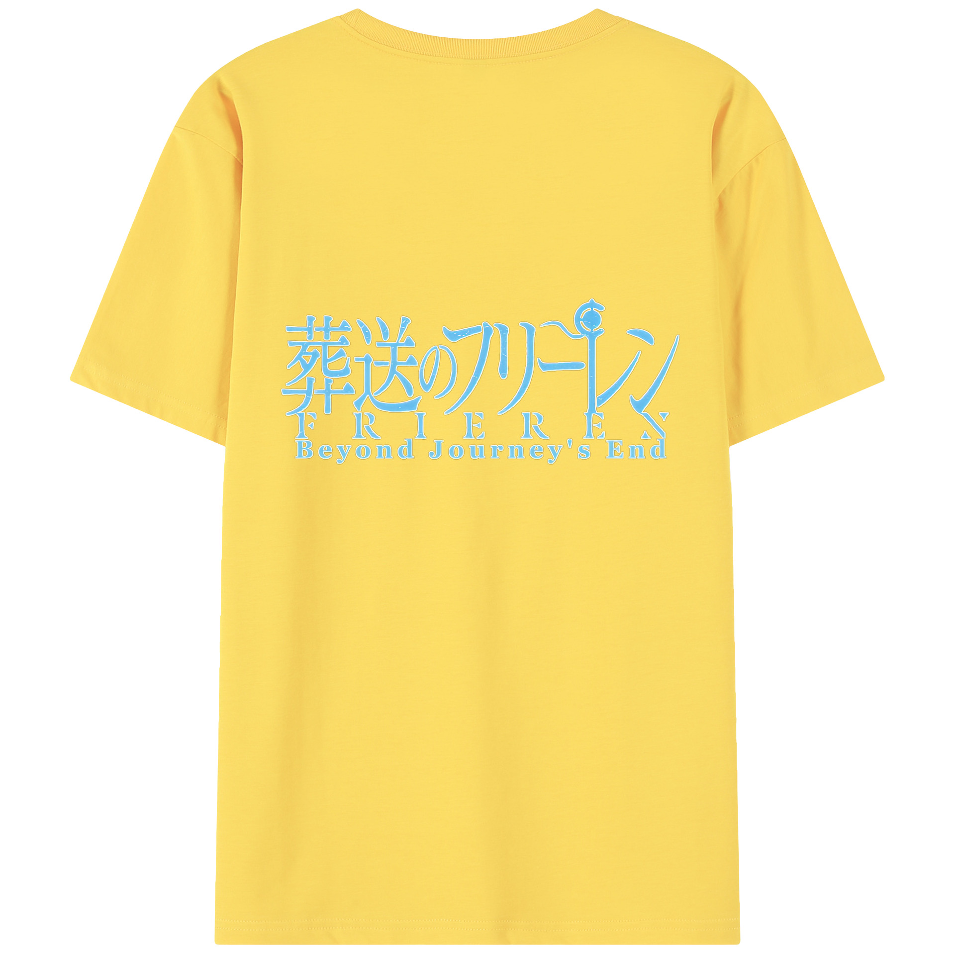 （画像用） 葬送のフリーレン Frieren 綿100％半袖Tシャツ（背面プリント）