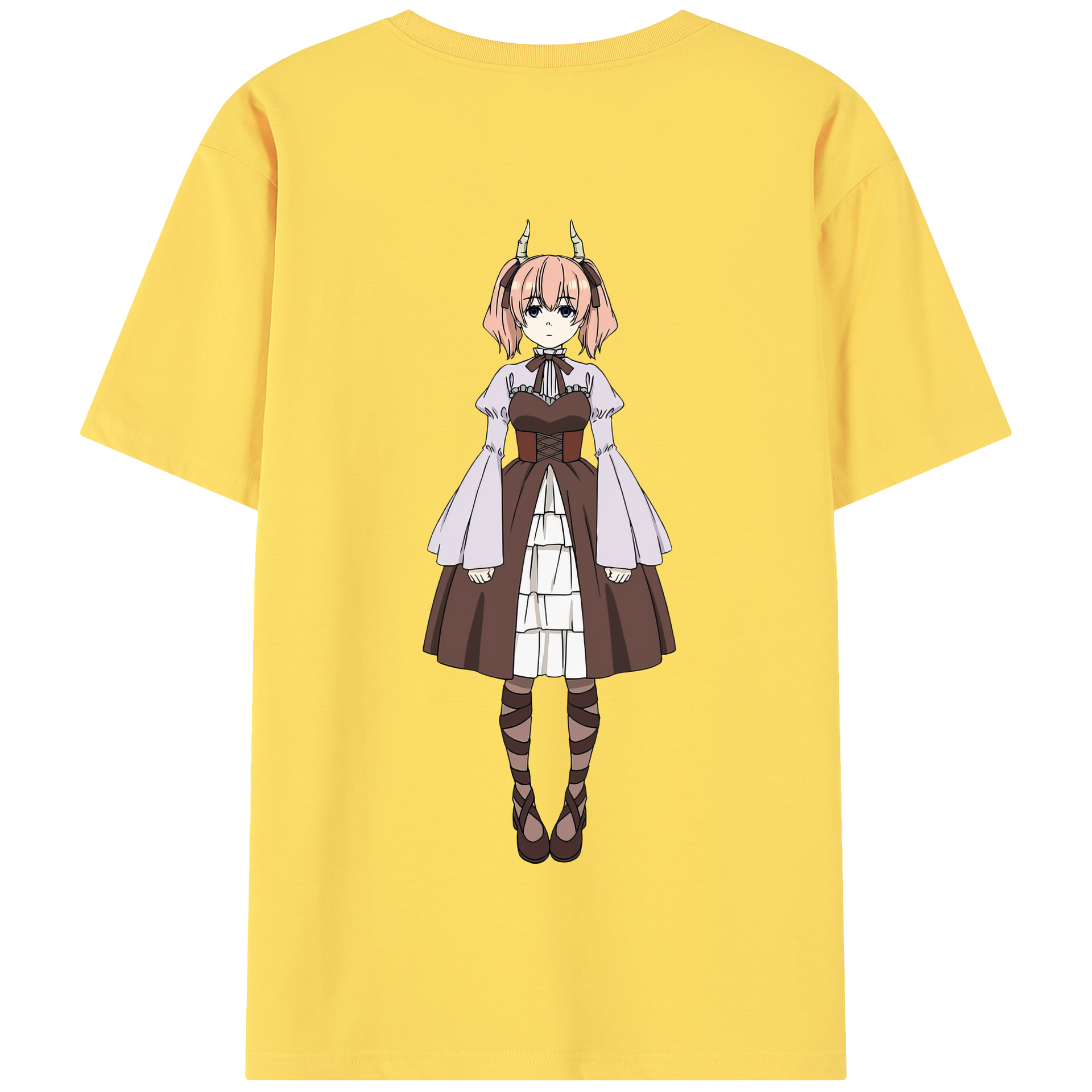 （画像用） 葬送のフリーレン Frieren 綿100％半袖Tシャツ（背面プリント）