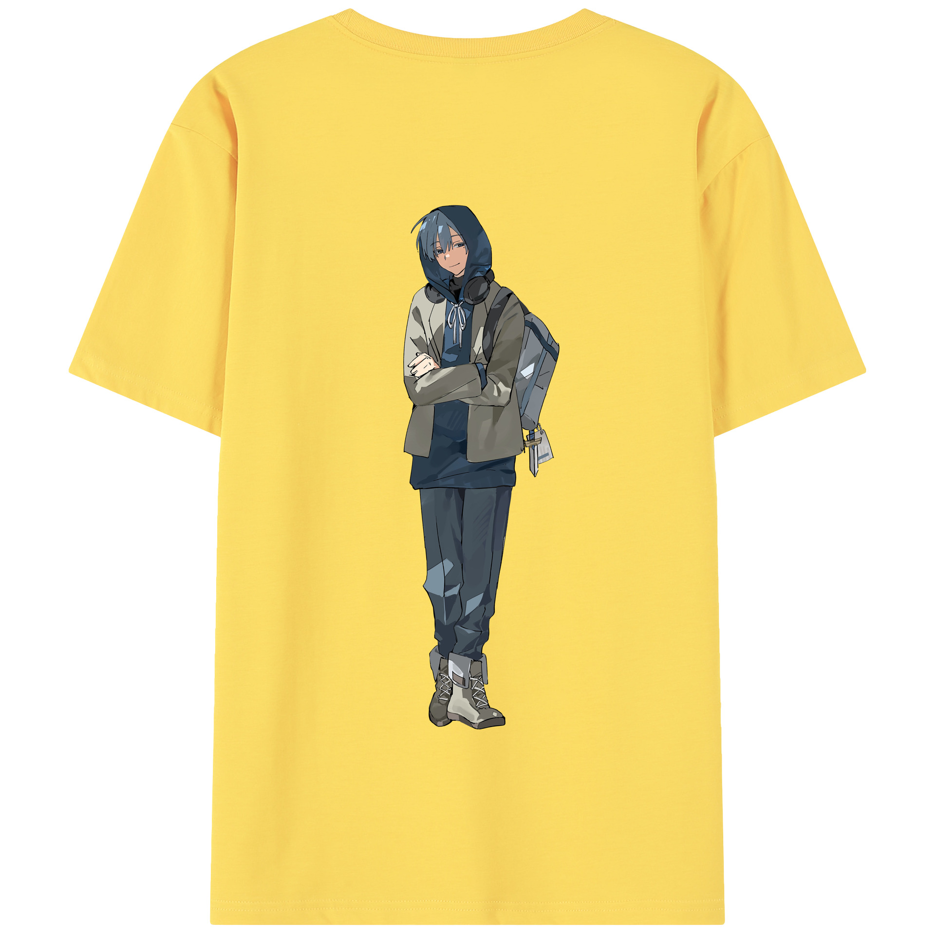 （画像用） 葬送のフリーレン Frieren 綿100％半袖Tシャツ（背面プリント）