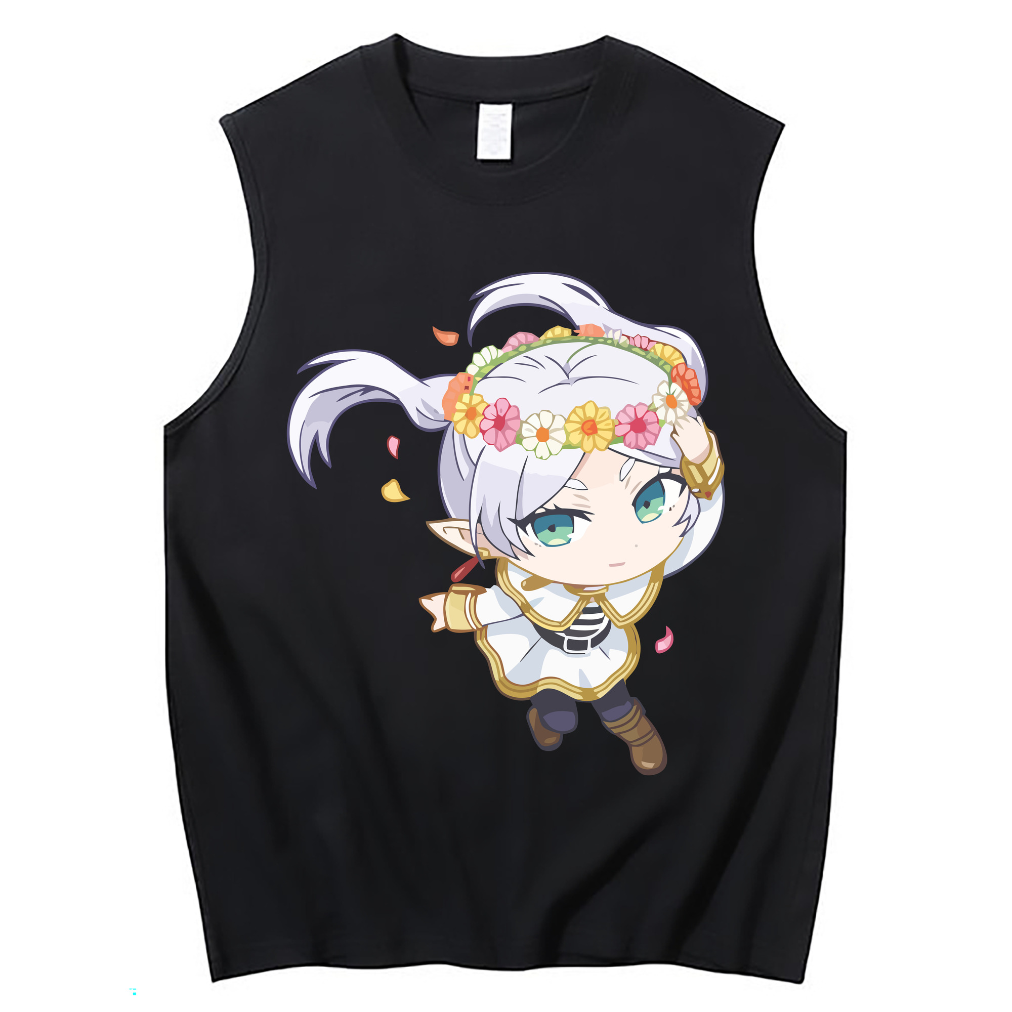 （画像用） 葬送のフリーレン Frieren コットン100％タンクトップ（フロントプリント）