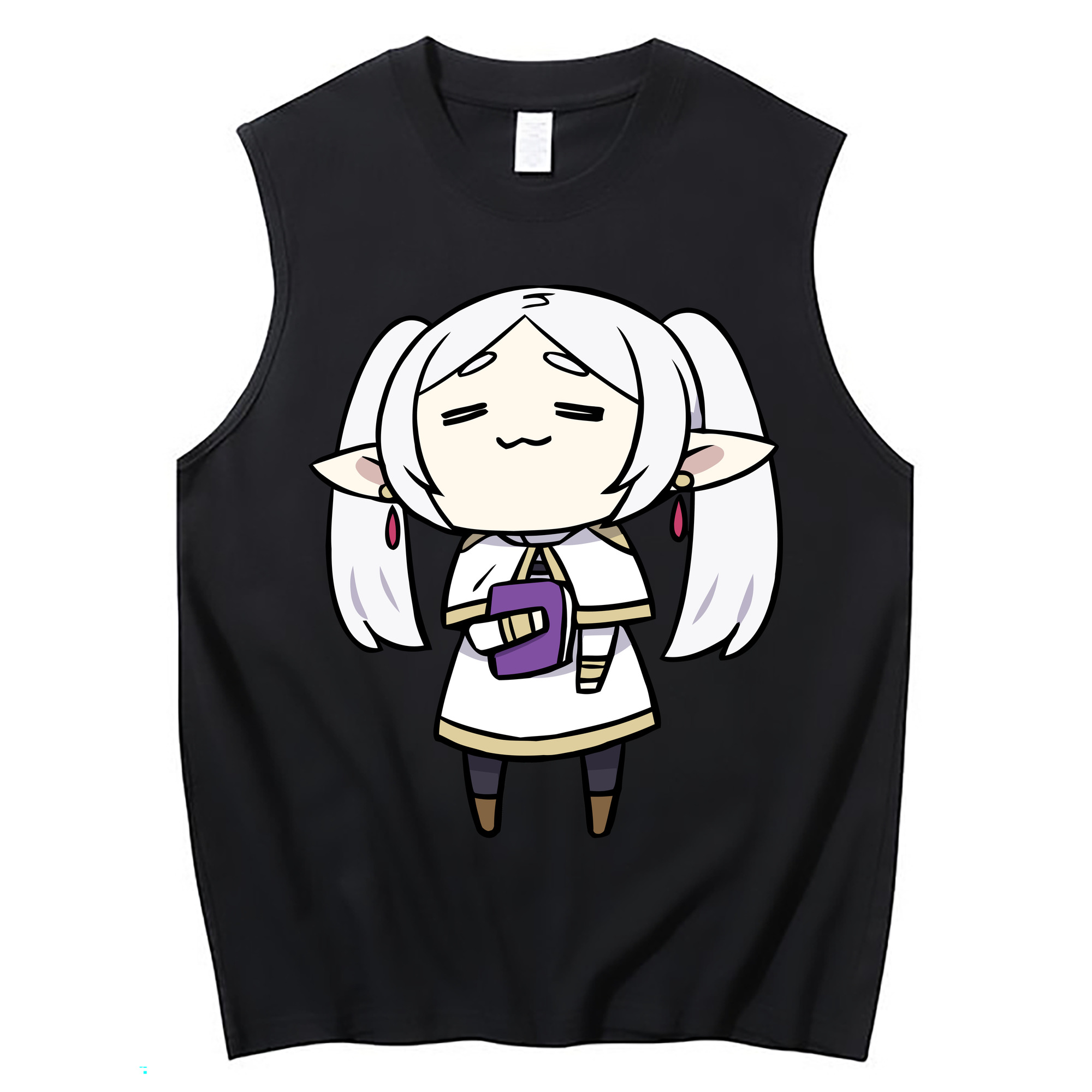 （画像用） 葬送のフリーレン Frieren コットン100％タンクトップ（フロントプリント）