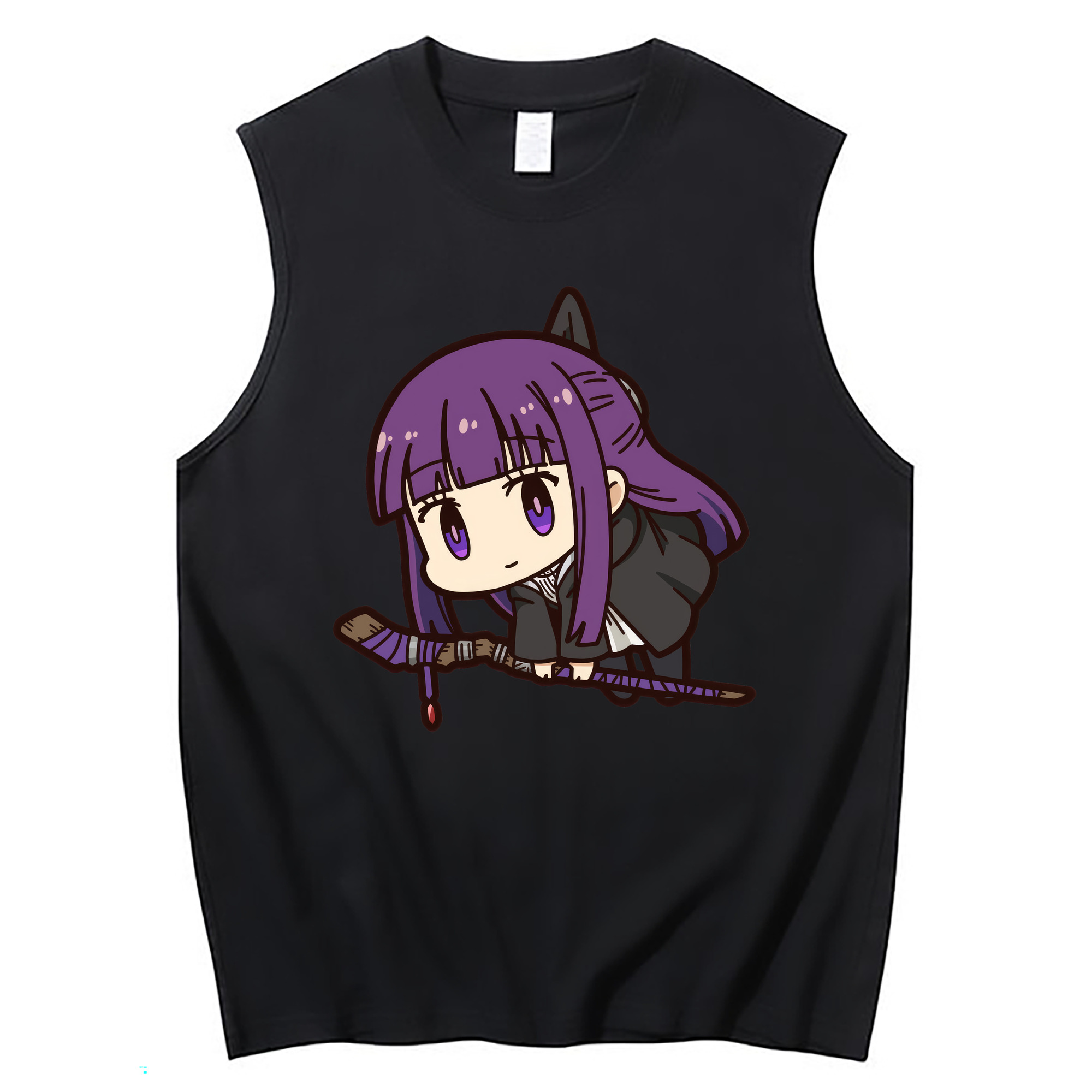（画像用） 葬送のフリーレン Frieren コットン100％タンクトップ（フロントプリント）
