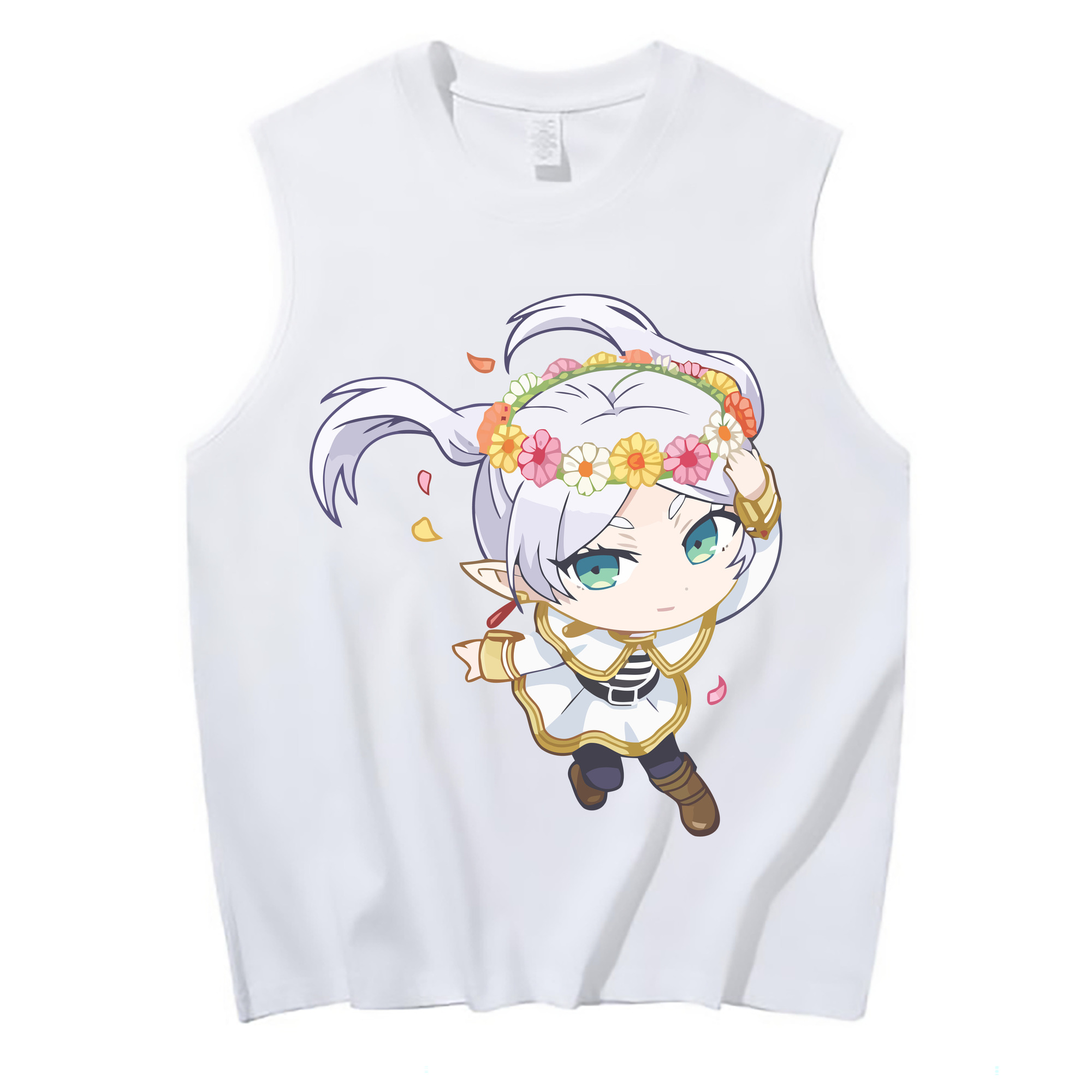 （画像用） 葬送のフリーレン Frieren コットン100％タンクトップ（フロントプリント）