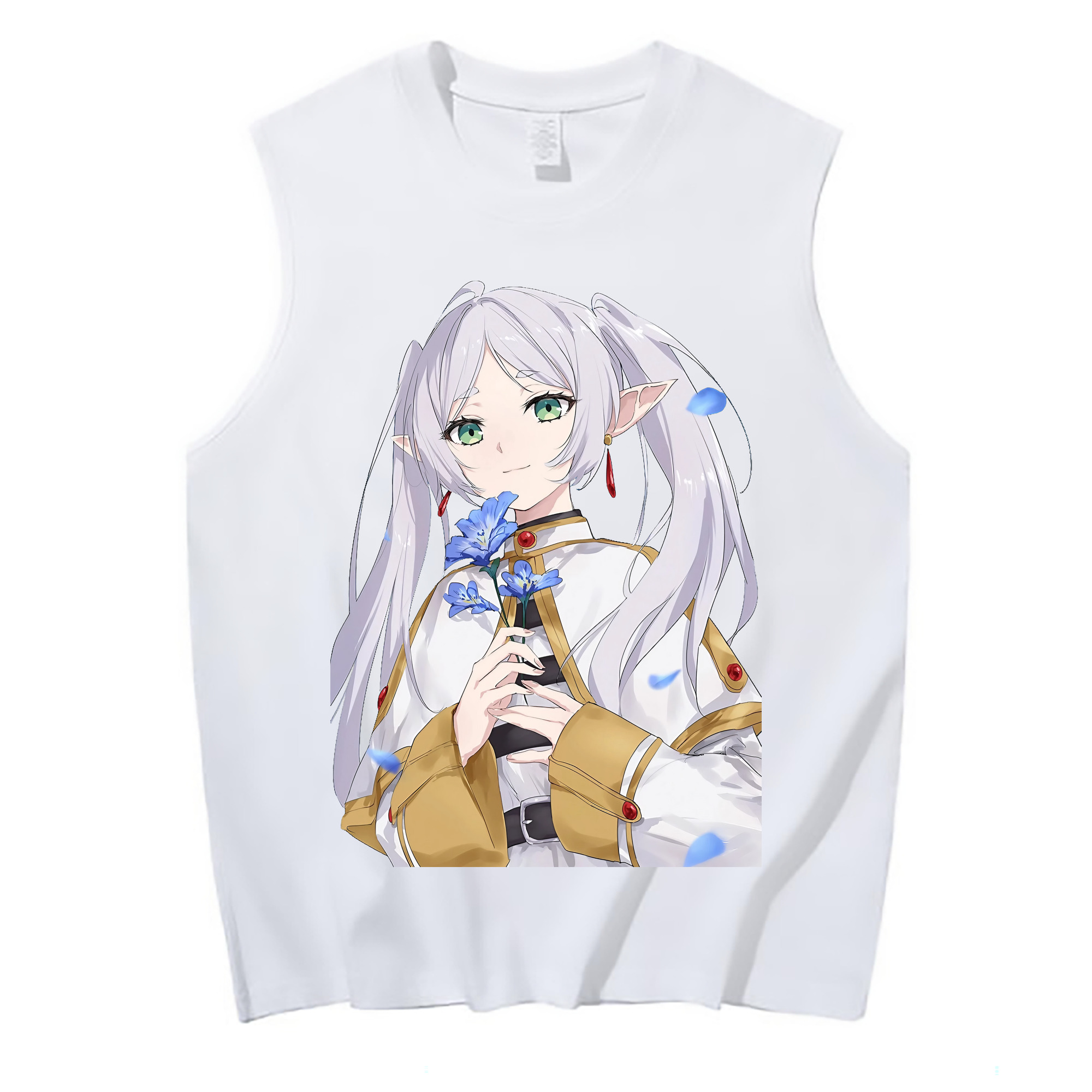 （画像用） 葬送のフリーレン Frieren コットン100％タンクトップ（フロントプリント）