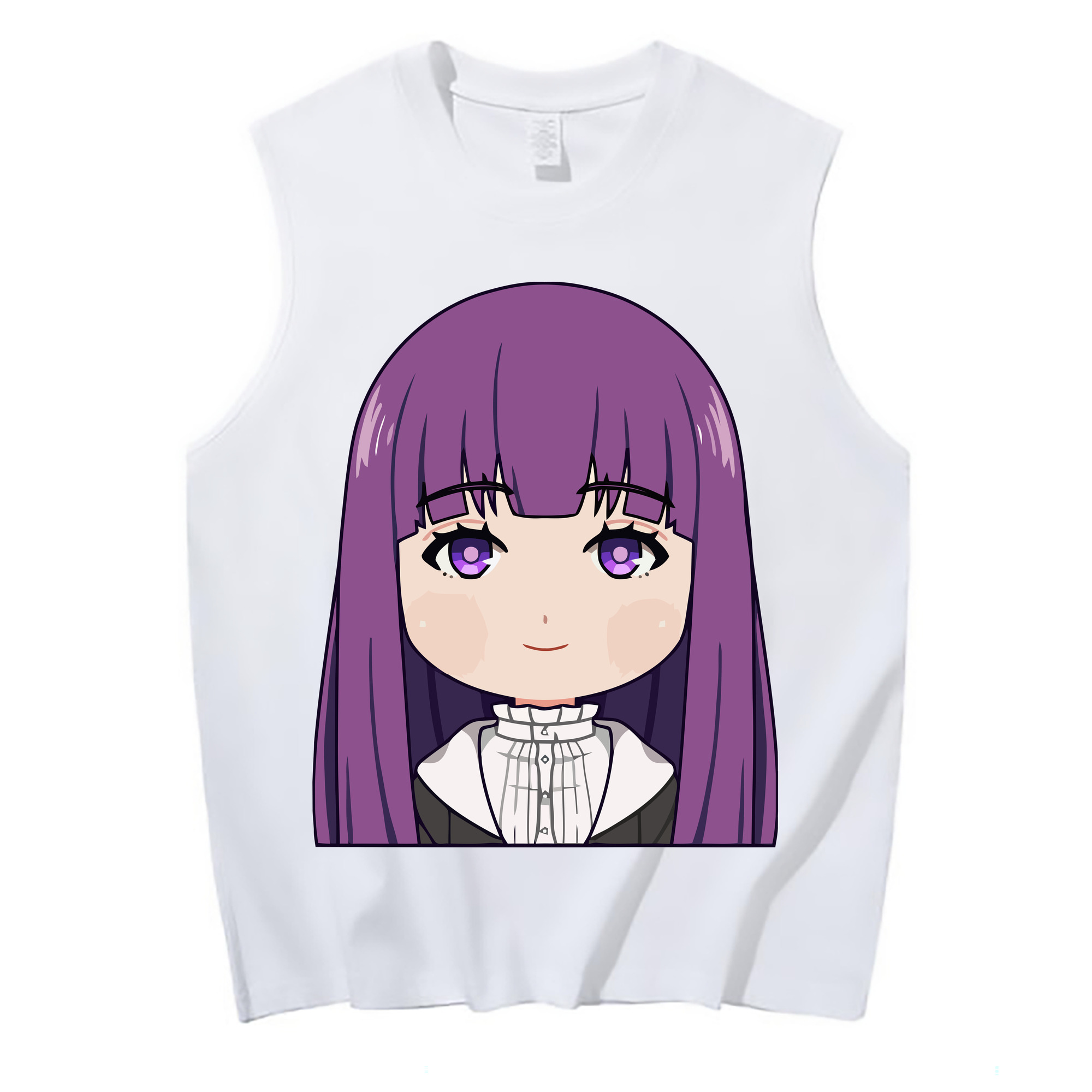 （画像用） 葬送のフリーレン Frieren コットン100％タンクトップ（フロントプリント）