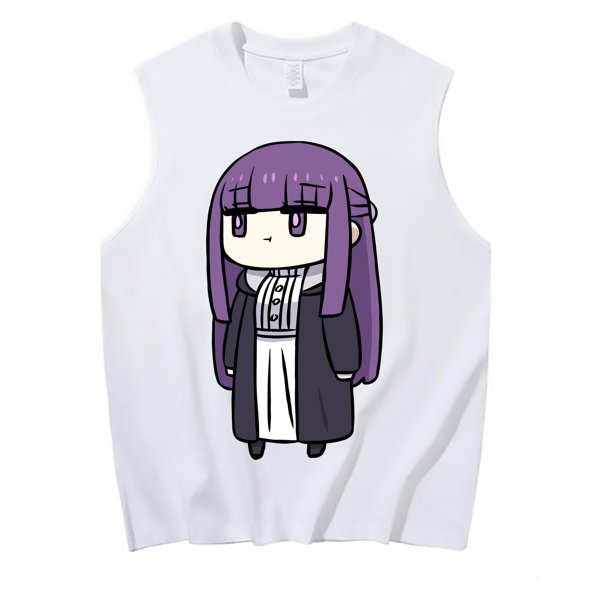 （画像用） 葬送のフリーレン Frieren コットン100％タンクトップ（フロントプリント）