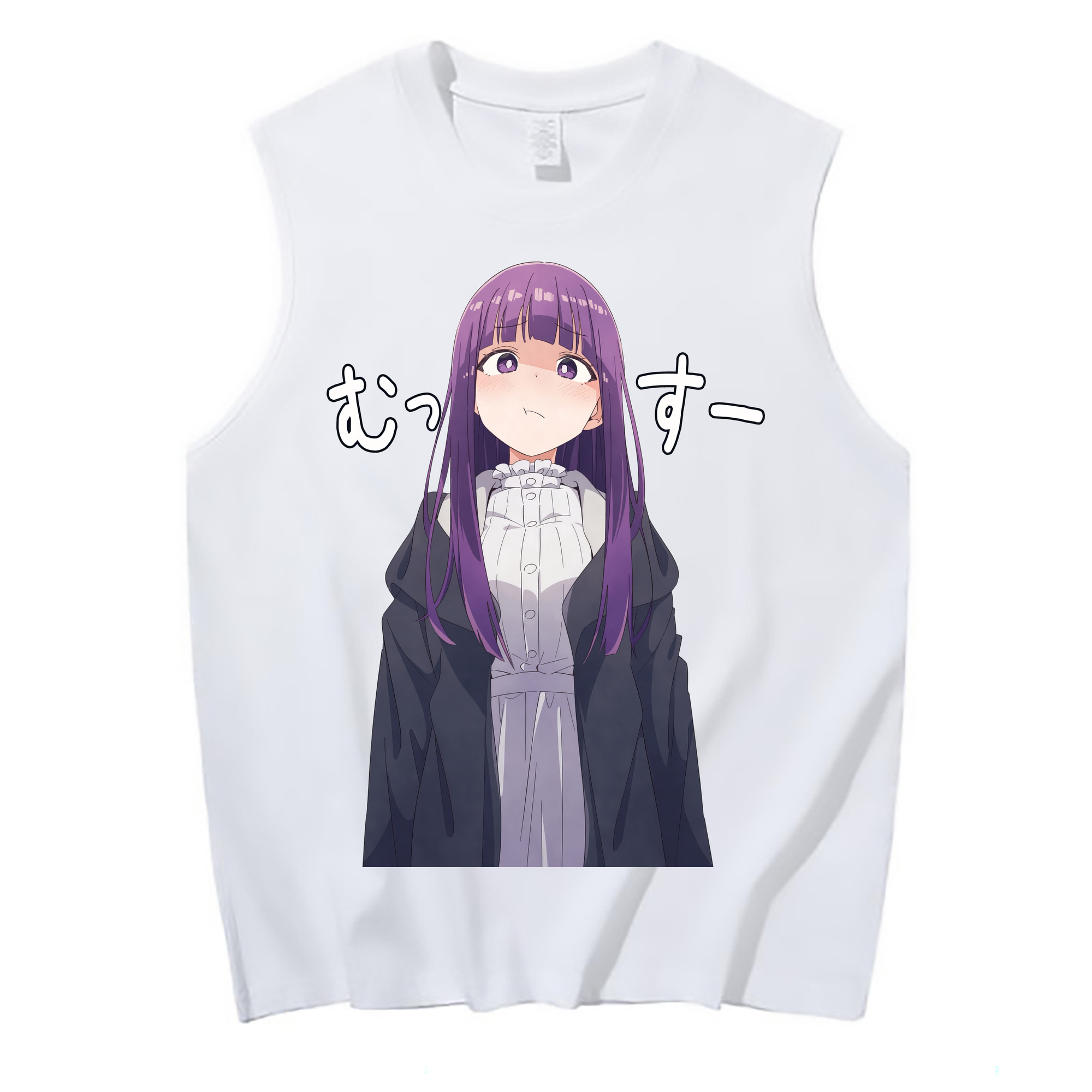（画像用） 葬送のフリーレン Frieren コットン100％タンクトップ（フロントプリント）