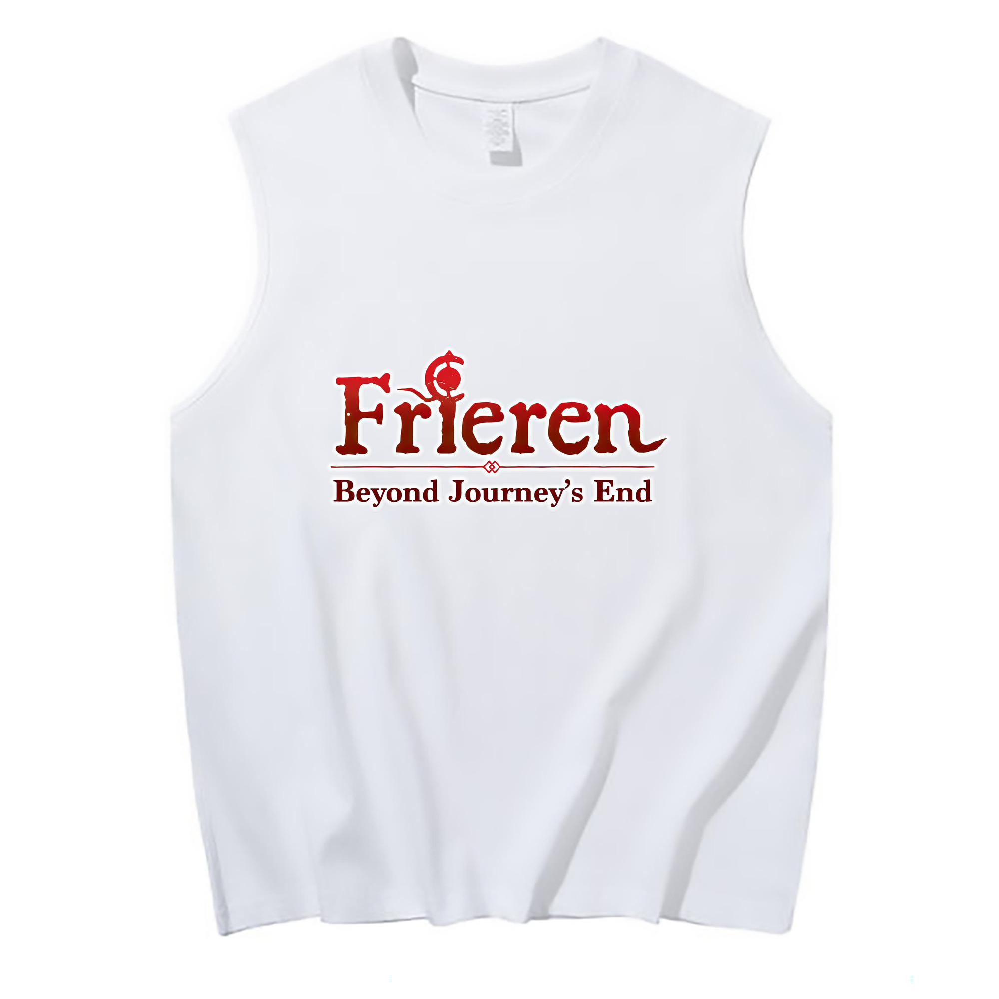 （画像用） 葬送のフリーレン Frieren コットン100％タンクトップ（フロントプリント）