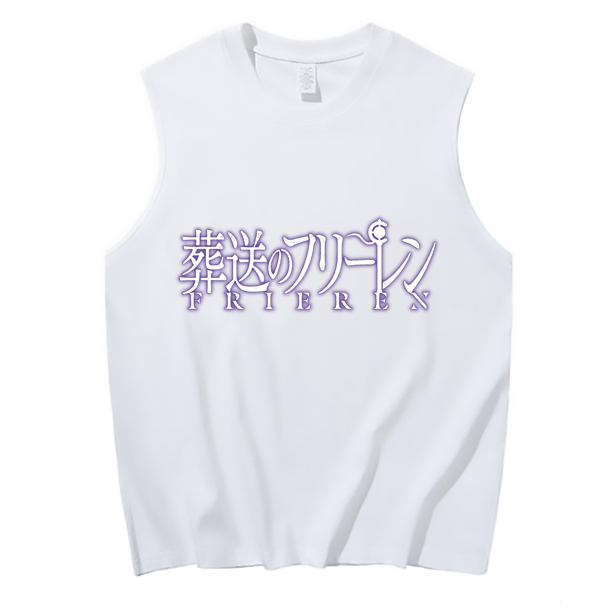 （画像用） 葬送のフリーレン Frieren コットン100％タンクトップ（フロントプリント）