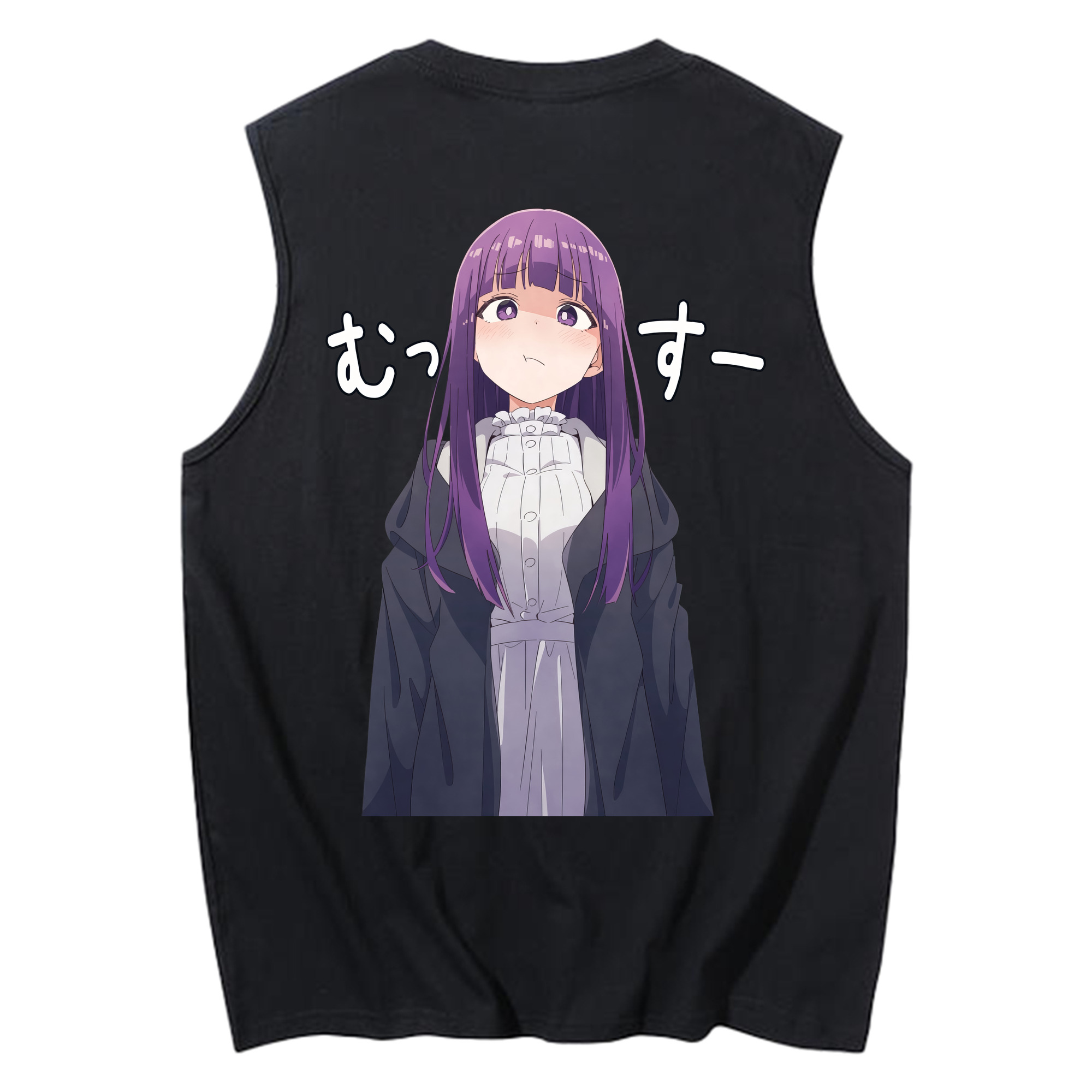 （画像用） 葬送のフリーレン Frieren コットン100％タンクトップ（背面プリント）