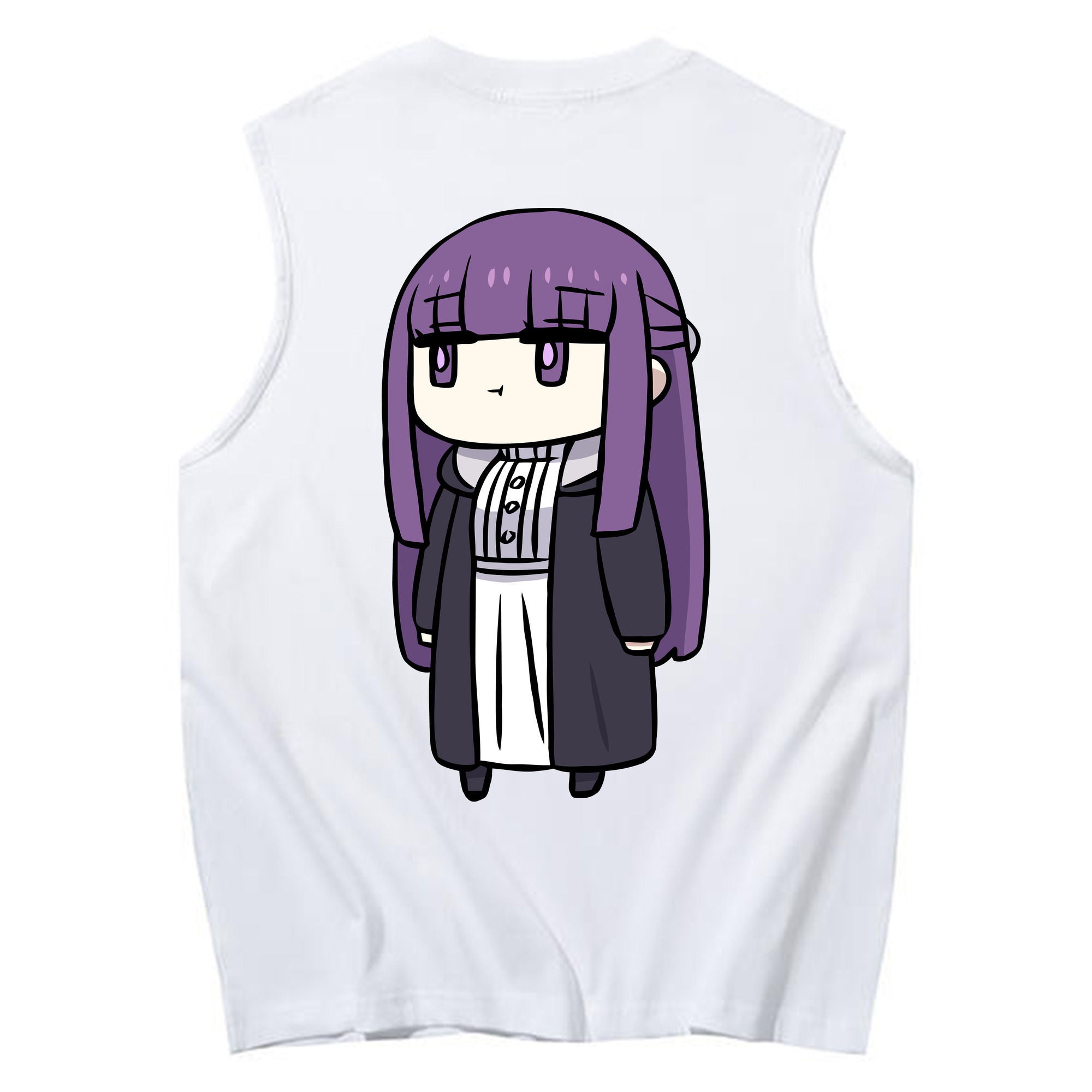 （画像用） 葬送のフリーレン Frieren コットン100％タンクトップ（背面プリント）