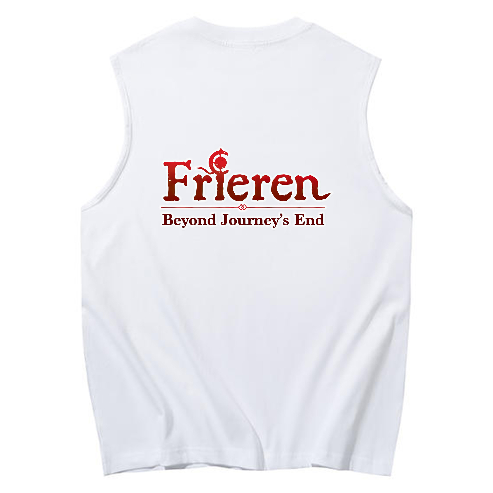 （画像用） 葬送のフリーレン Frieren コットン100％タンクトップ（背面プリント）
